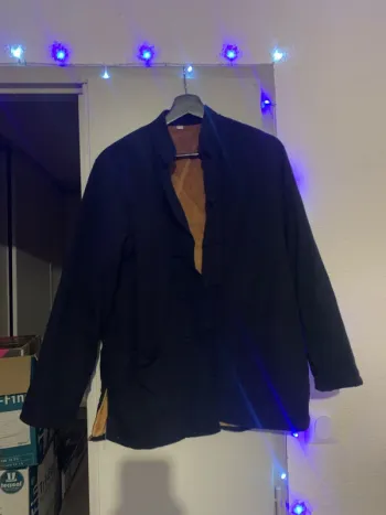Veste col mao doublé polaire pour saison d’hivers