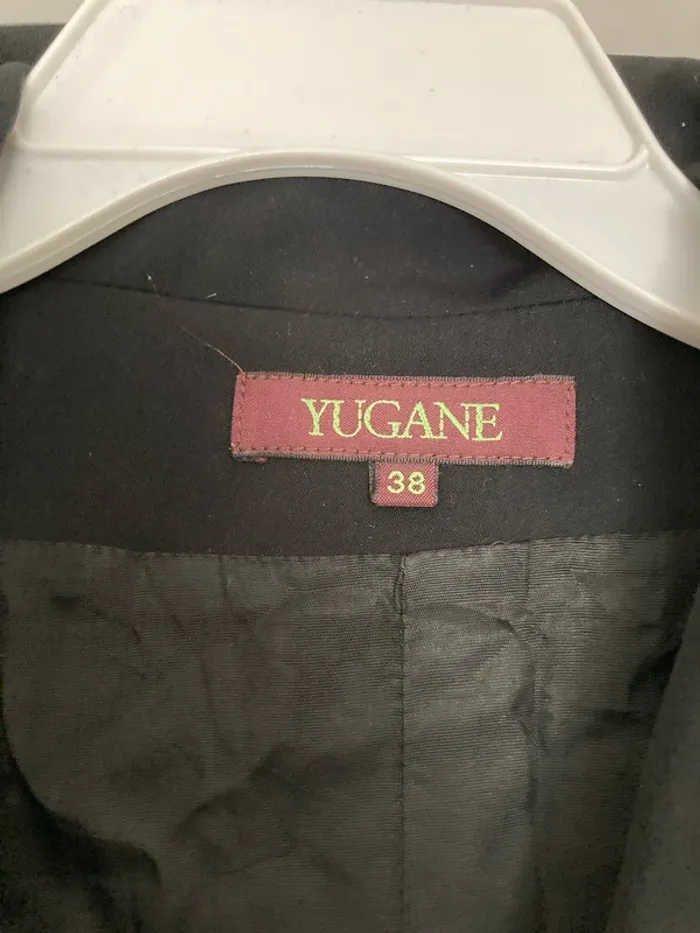 Veste blazer noire – marque Yugane – taille 38 - photo numéro 5