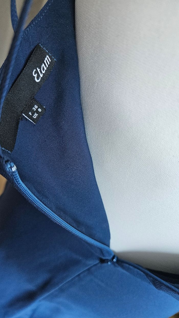 Robe longue bleue, taille 36, Etam - photo numéro 2