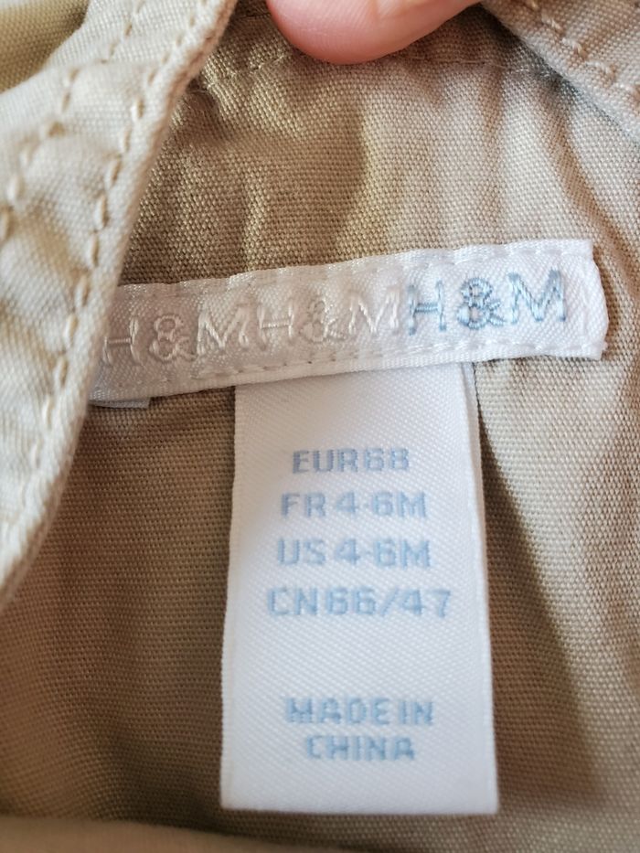 Ensemble salopette courte 6 mois - photo numéro 4