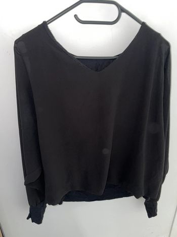Tee-shirt noir simple taille M