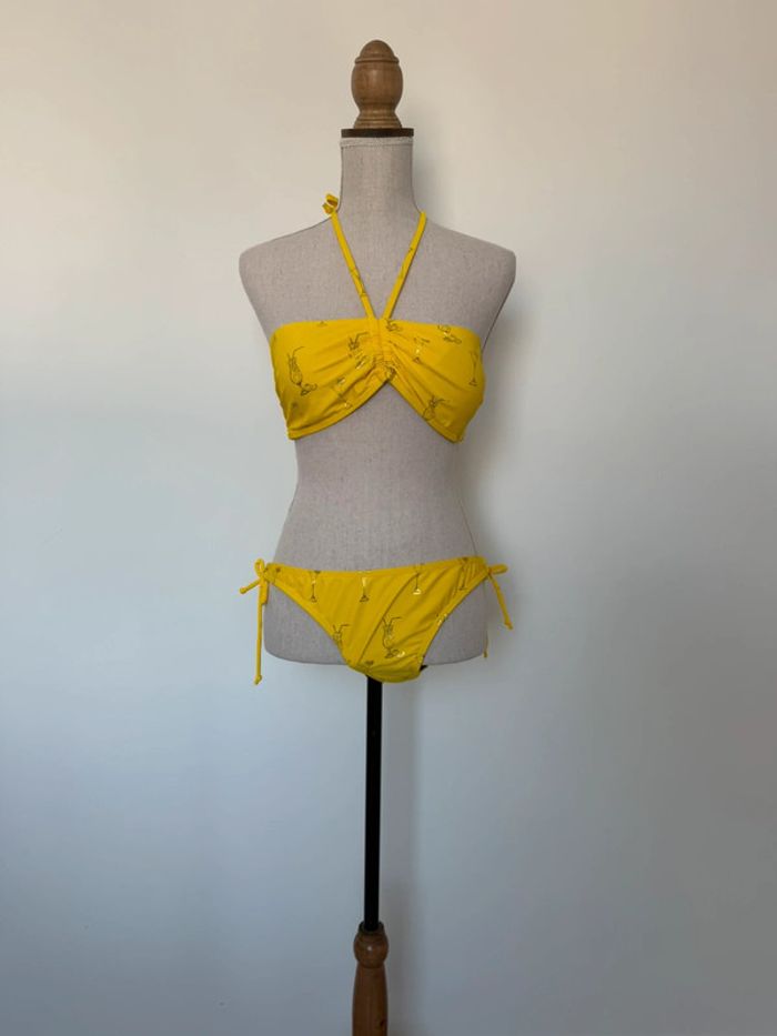 Maillot de bain bikini jaune plage Swimming trucks Traje de baño Costume da bagno neuf été - photo numéro 7