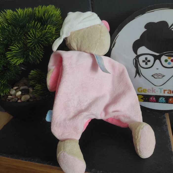 Doudou Knuffel Sucre D'orge Ours Magidoux Rose Marron Etoile #geektradedoudou - photo numéro 2