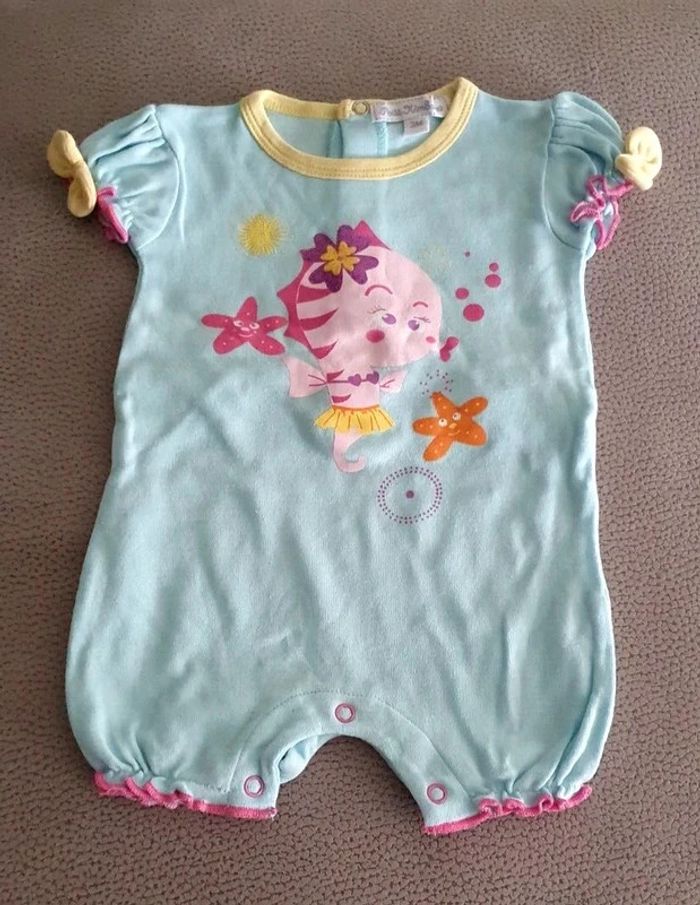 Ensemble bleu, rose Kimbaloo taille 3 mois - photo numéro 3