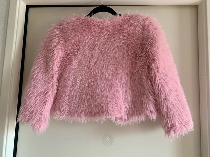 Veste poilue rose - photo numéro 2