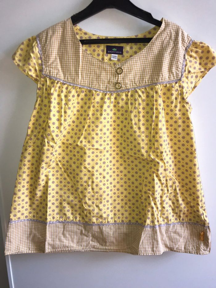 Chemisier Sergent Major. 10 ans. Jaune - photo numéro 2