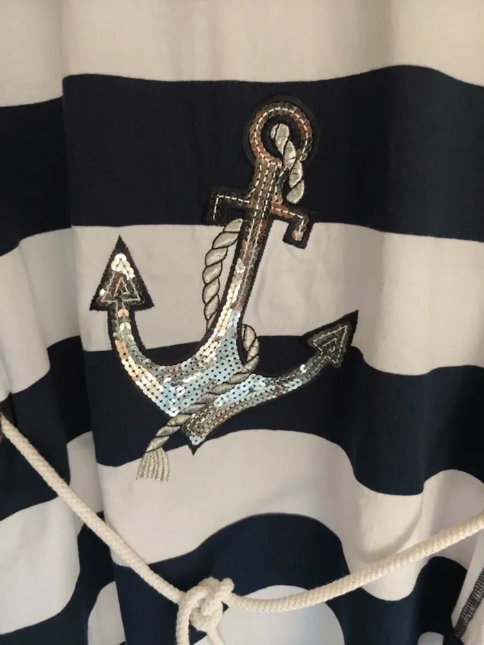 Robe marinière Encre en sequins T 38 Heine - photo numéro 8