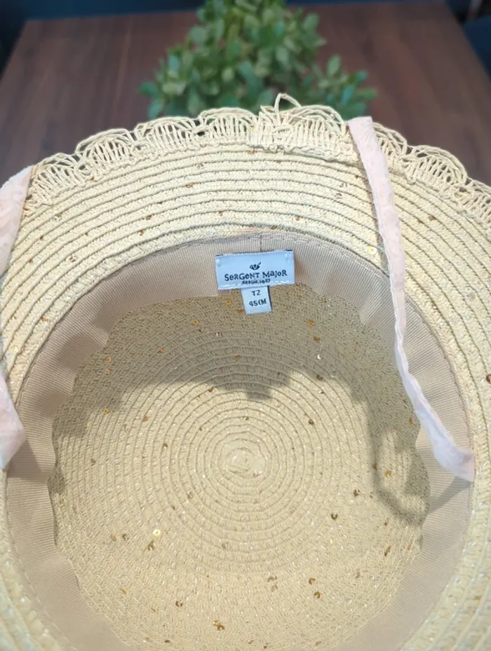 Chapeau bébé nœud rose - photo numéro 3