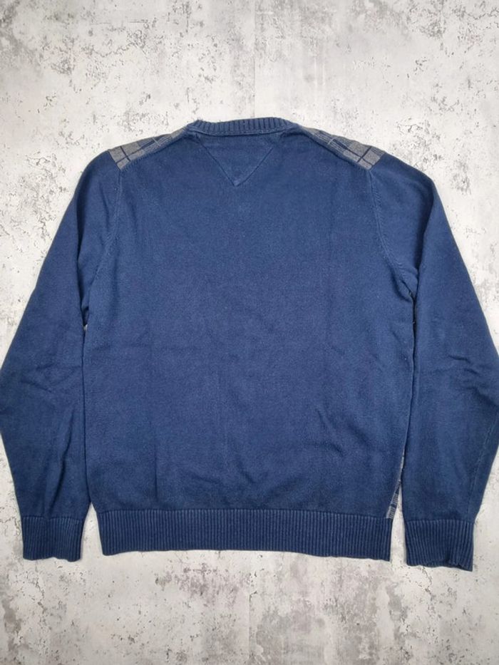 Pull col V Tommy Hilfiger bleu/gris, M Hommes - photo numéro 4