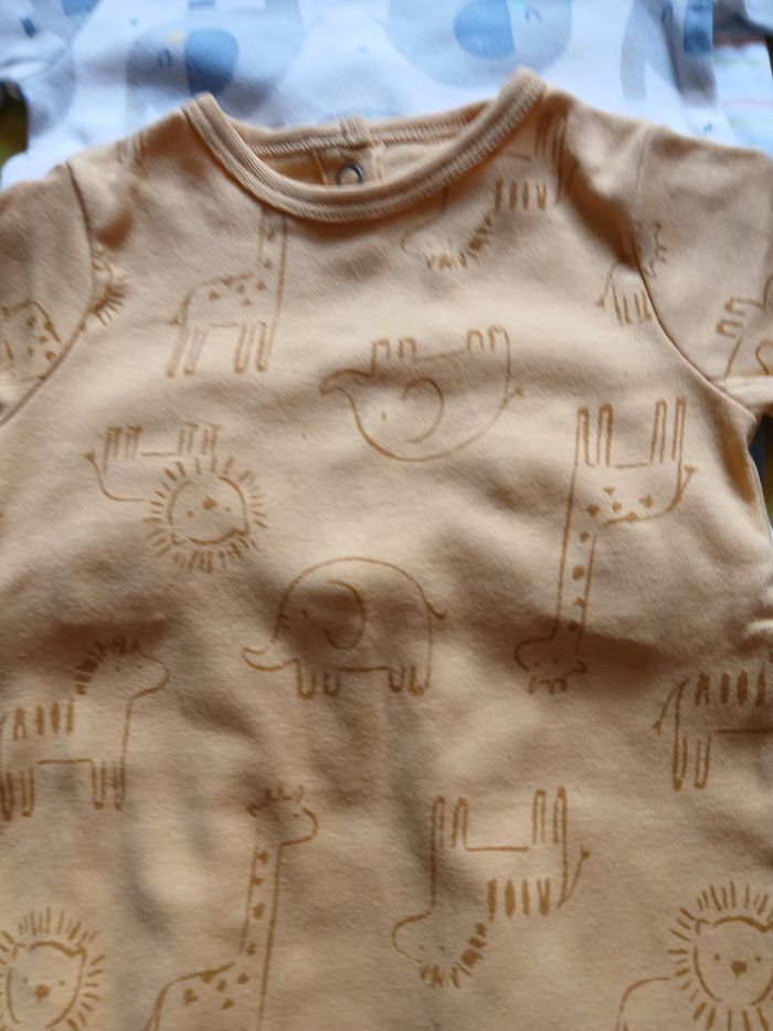 lot de trois pyjamas garcon en coton tex baby 3 mois - photo numéro 2