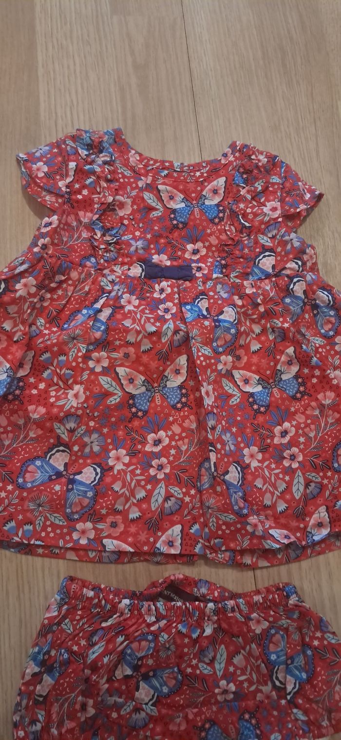 Robe+culotte sergent major 3 mois - photo numéro 2