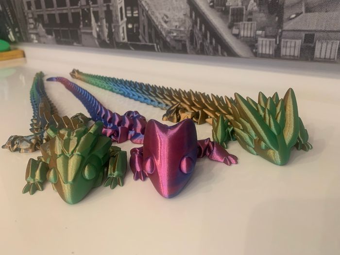 Lot de 3 grand dragons articulés - photo numéro 9