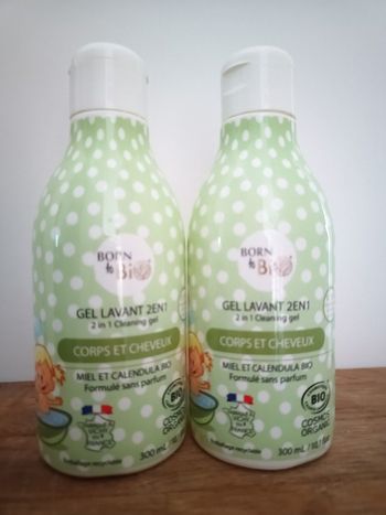 Lot de 2 bouteilles de gel douche 2en1
