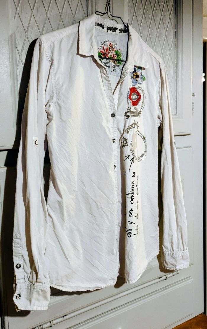 Chemise 🌸 Desigual 🐦 très belle qualité 🌿 taille M 🌸 - photo numéro 2