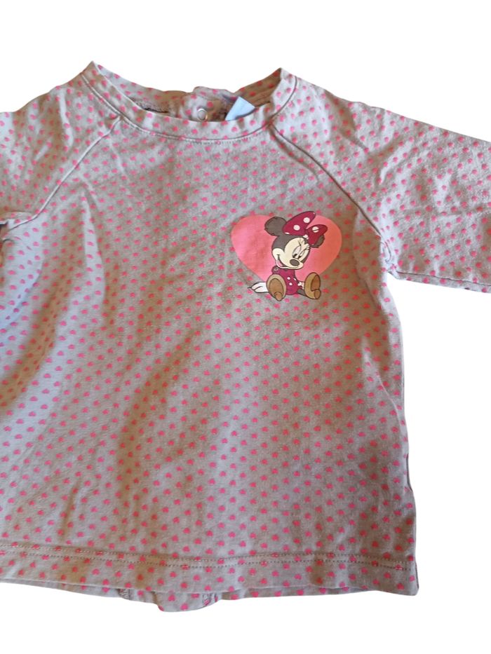 Tee-shirt manches longues 9 mois Disney - photo numéro 2