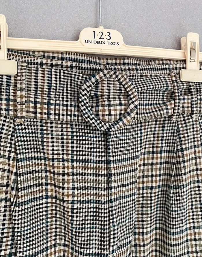 Pantalon à carreaux Zara S/M - photo numéro 4
