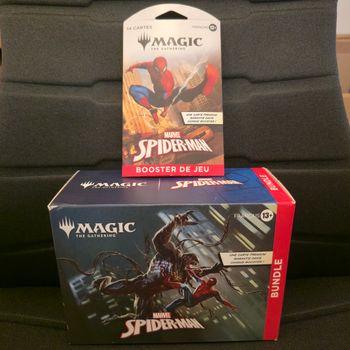Lot d'1 Bundle (Léger Chocs) + 1 Booster de Jeu sous Blister Spider-Man Magic the Gathering Français