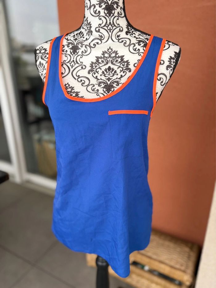 Jolie débardeur asos bleu électrique, taille s (taille36) - photo numéro 6