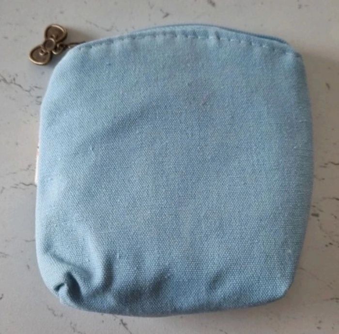 Porte monnaie fille bleu ciel avec fermeture éclair - photo numéro 3