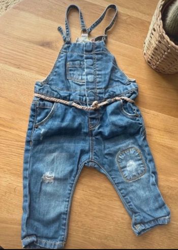 Salopette en jeans bleu Zara taille 3/6 mois