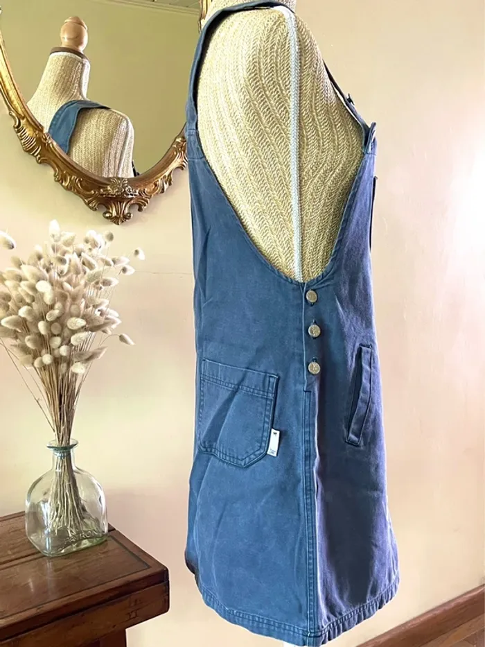 Salopette jupe en Denim jean- Taille 40 - jennyfer vintage - photo numéro 14