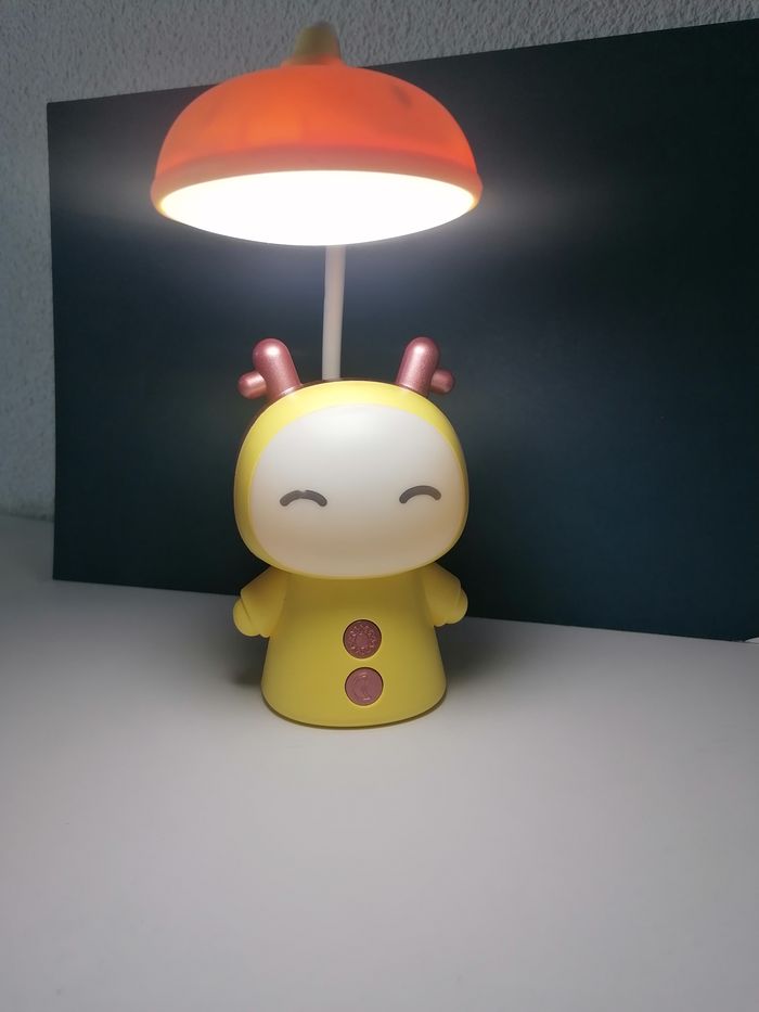 lampe Kawaii Led rechargeable jaune - photo numéro 3