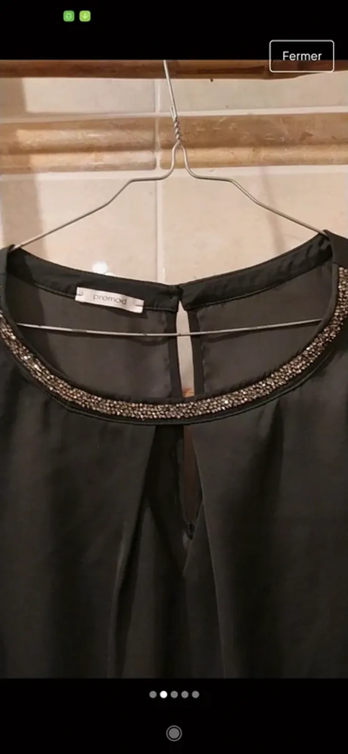 Blouse de fête 🥂 Promod S strass - photo numéro 2