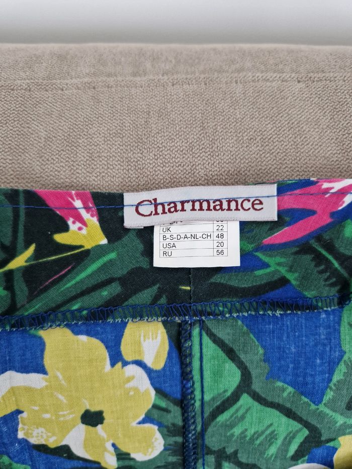 Robe bleue à motif fleurie Charmance - photo numéro 7