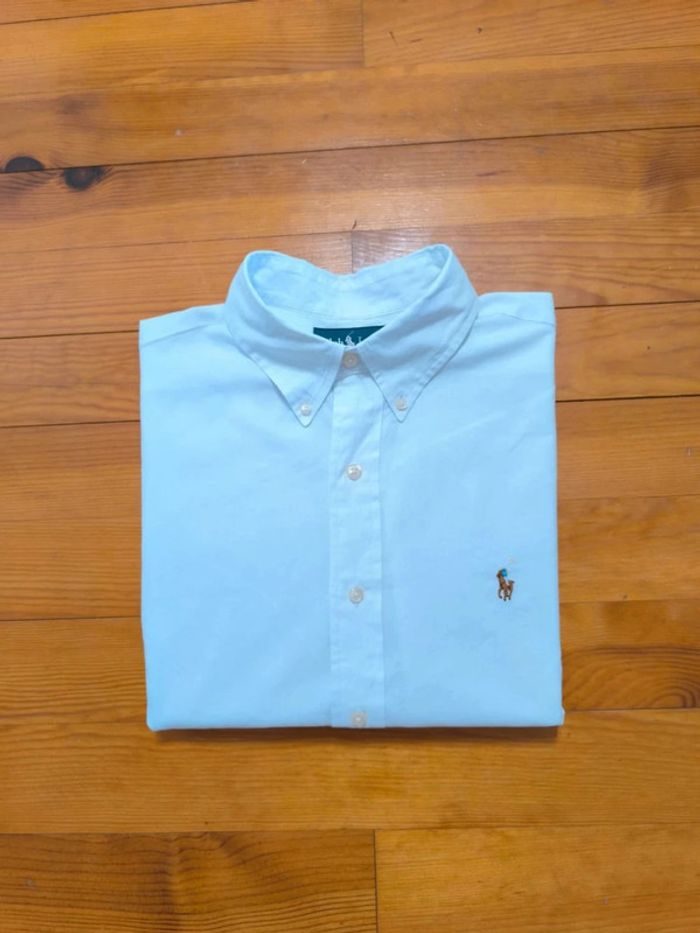 Chemise Ralph Lauren - Classic Fit - Logo brodé premium - Blanche - Taille L - photo numéro 2