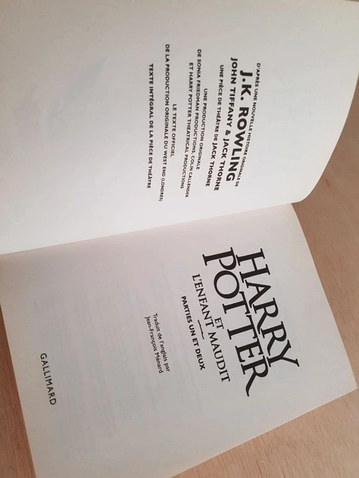 Le Livre Harry Potter et l'enfant maudit - photo numéro 6