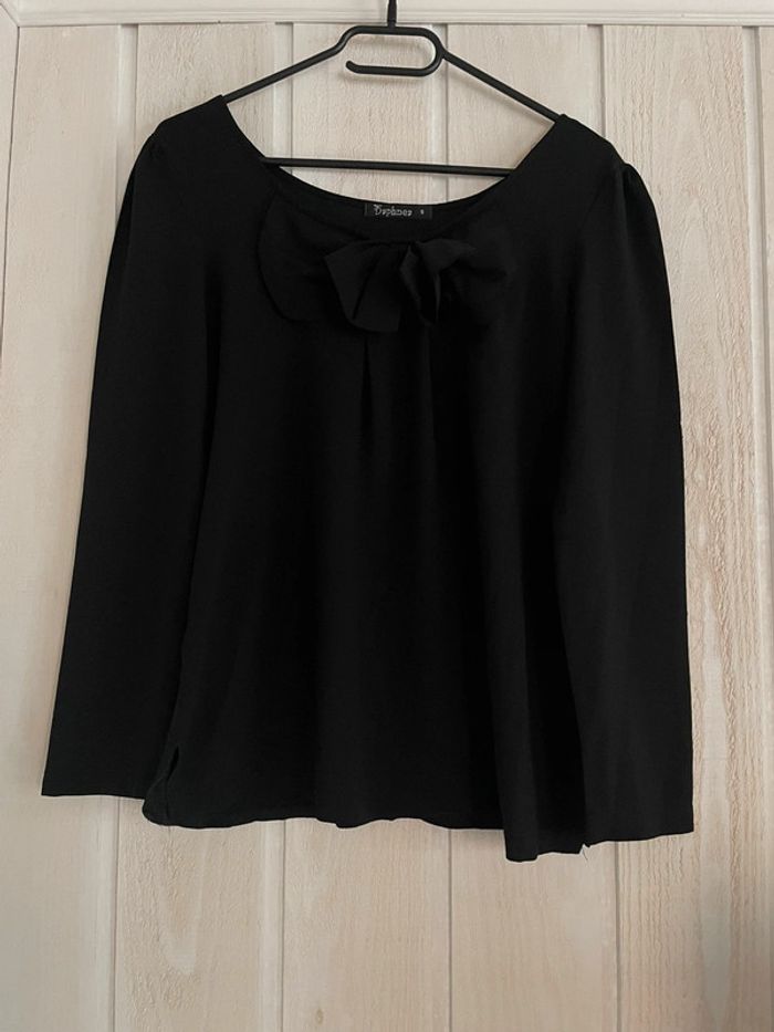Haut ML bi-matière noir - Daphnea - S