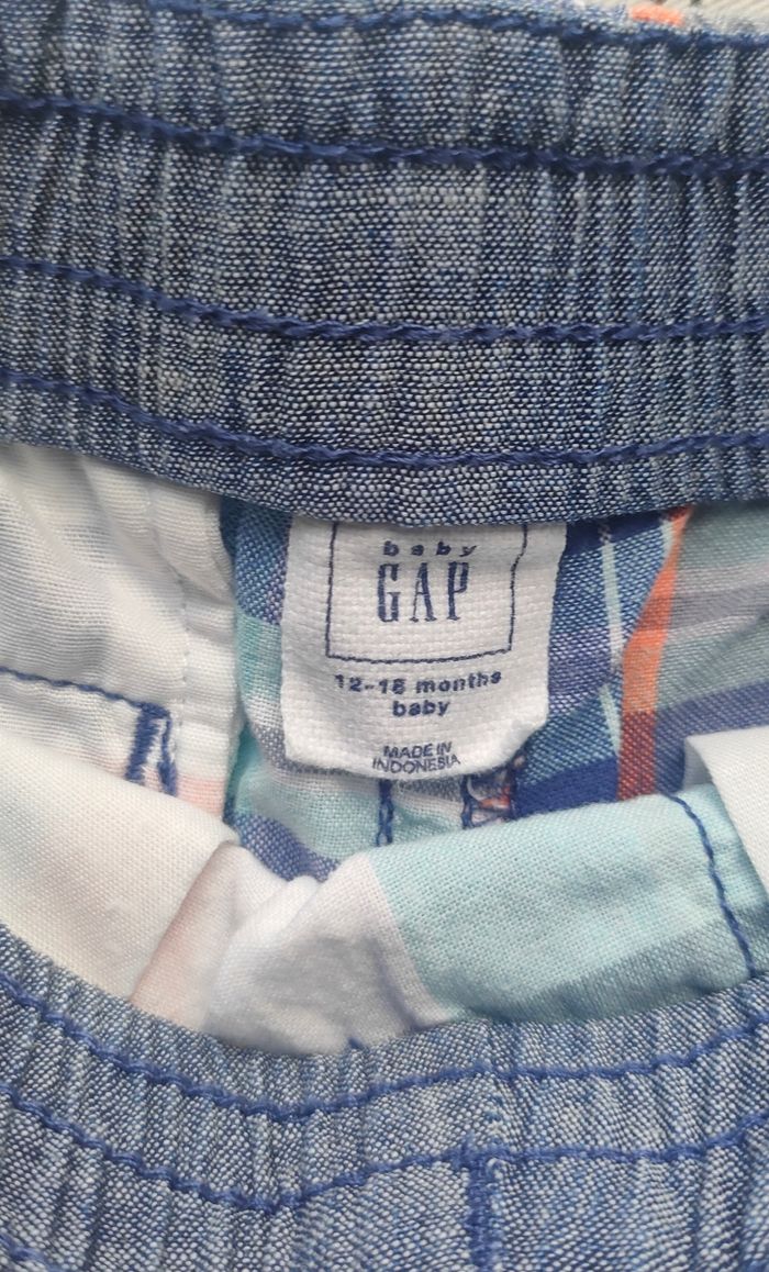 Short à carreaux taille 12/18 mois - photo numéro 2