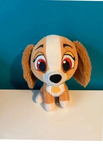 Peluche Disney lady de la belle et le clochard ( 18 cm ) disneylandparis