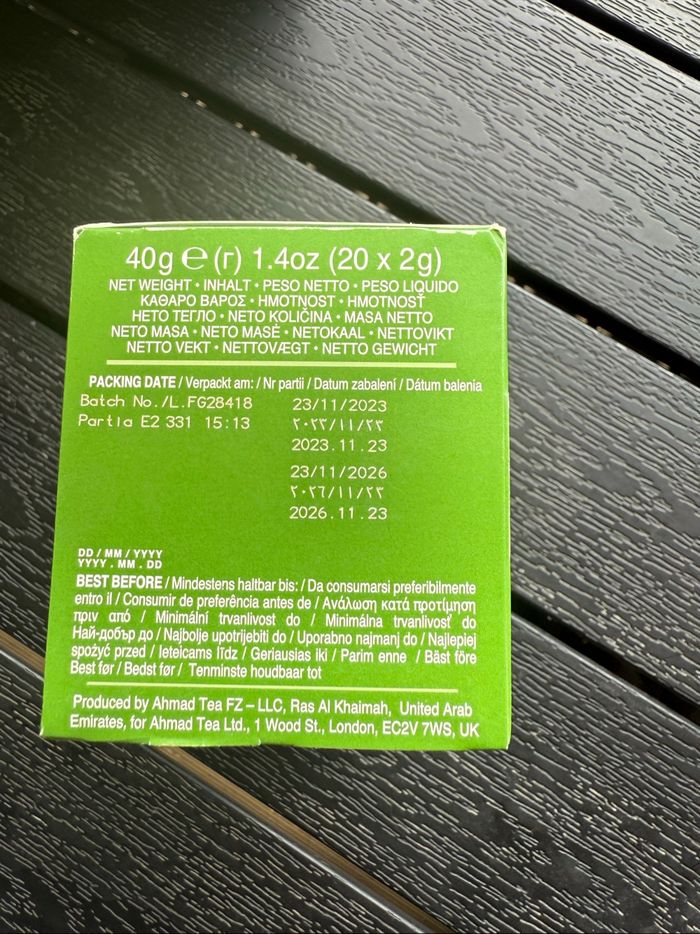 Ahmand tea green tea - photo numéro 8