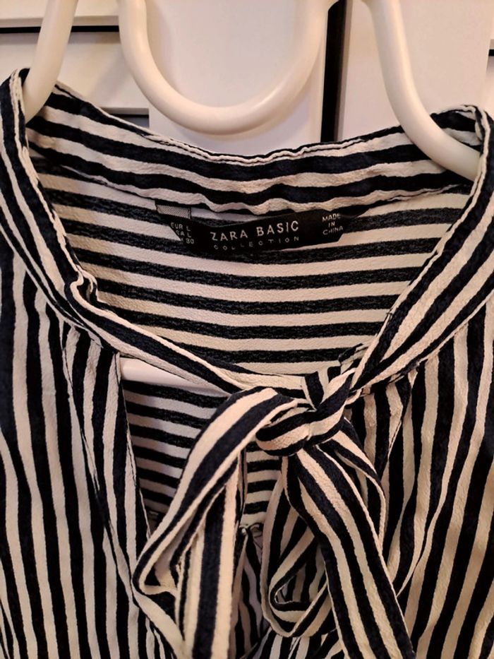 Chemise rayures et nœud taille L - photo numéro 3