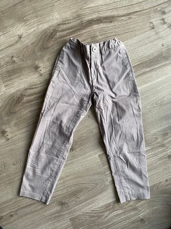 Pantalon gris taille 6 ans Château de sable (avec taille reajustable)