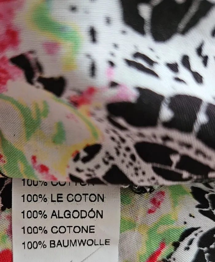 Blouse noire blanc multicolore Melya Melody Taille S (plutôt un grand M) Neuf - photo numéro 6