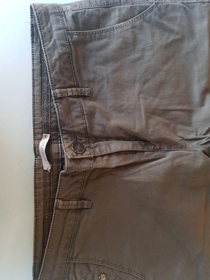 Pantalon d'été kaki promod taille 38 - photo numéro 3