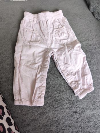 Pantalon fille avec ouverture 9 mois