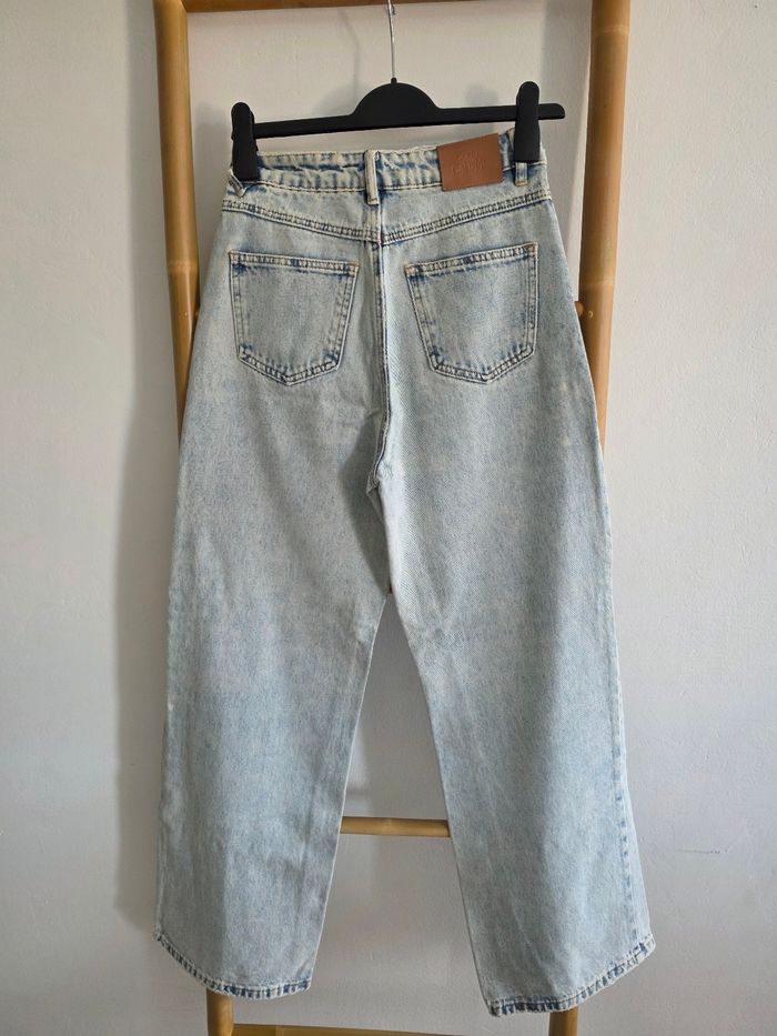 Jeans jambes larges type wide taille haute - photo numéro 5