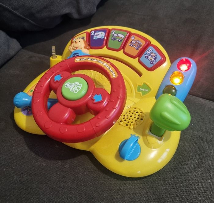 Volant vroum vroum des decouvertes vtech jouet musical educatif - photo numéro 3