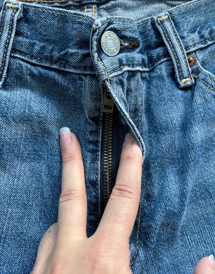 Levi’s 541 W32 (L/42) L30 Jean Athletic Fit slim taper bleu clair délavé fuselé 00s y2k vintage - photo numéro 7