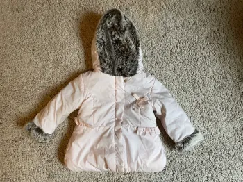 Manteau fourré fille