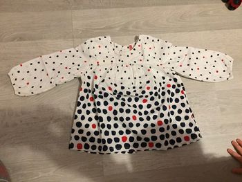 Blouse à pois