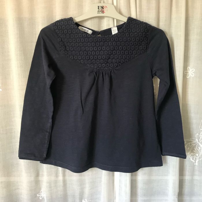 T-shirt tunique marine 8 ans Okaidi