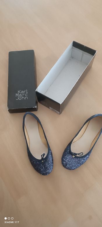 Ballerine femme pointure 38 pailleté bleu