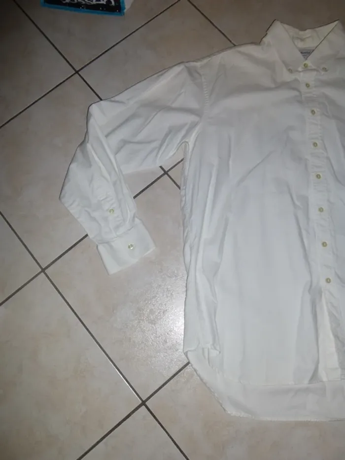 chemise manche longue blanche Burberrys taille 43 - photo numéro 4