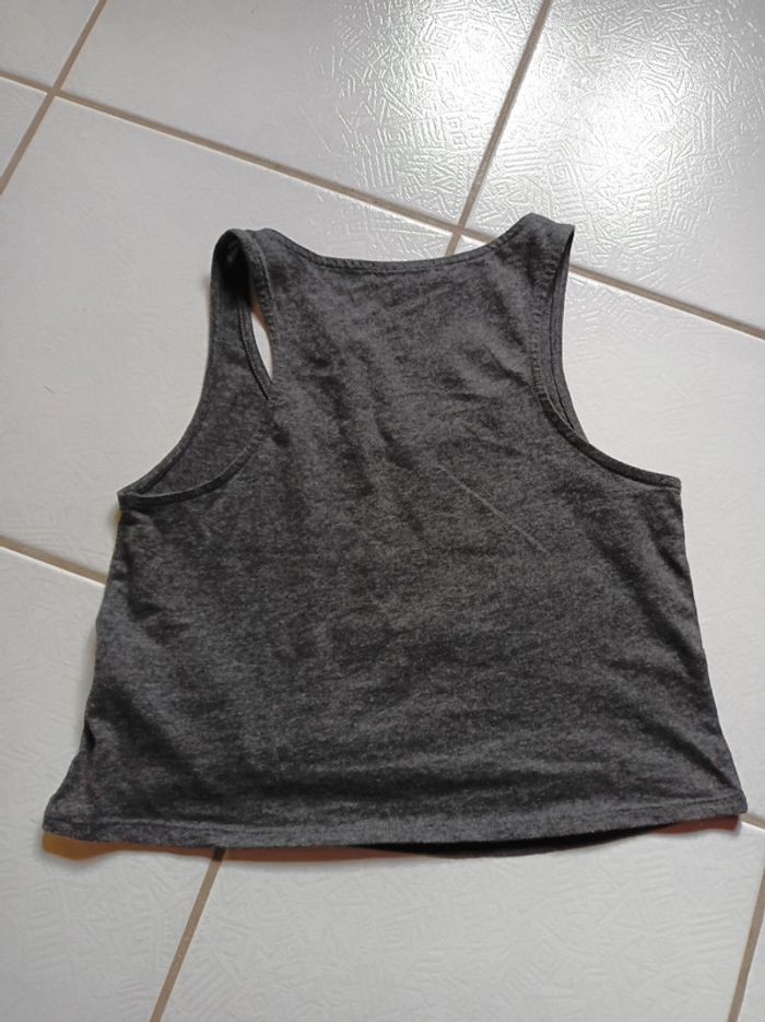 Débardeur femme gris croq top - photo numéro 8