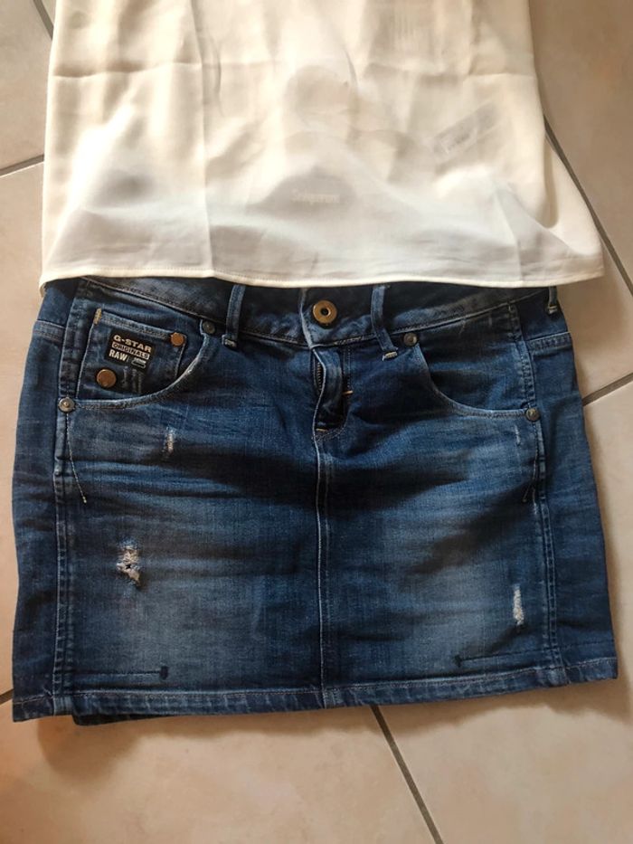 Jupe en jean g-star - photo numéro 2
