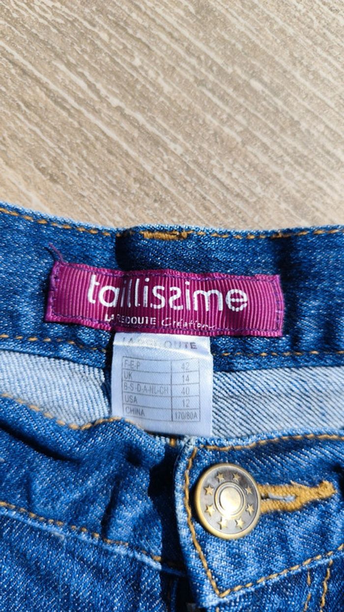 Pantacourt bleu foncé T42 - Taillissime - photo numéro 2